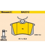 BARUM - BA2212 - Тормозные колодки BARUM