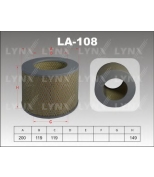 LYNX - LA108 - Фильтр воздушный TOYOTA Hilux 3.0D 93-11/4Runner 3.0TD 93