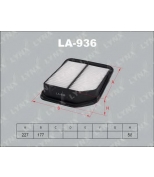 LYNX - LA936 - Фильтр воздушный SUZUKI Grand Vitara 1.6-2.0 05