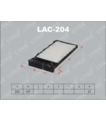 LYNX - LAC204 - Фильтр салонный (комплект 2 шт.) NISSAN March 99-02/Cube 98-02