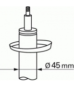 SACHS - 100572 - Амортизатор BMW E30 передний газ