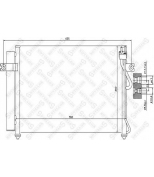 STELLOX - 1045028SX - 10-45028-sx_=ava hy5090=oehy-976061c350 !радиатор конд. hyundai getz 1.6 at 02