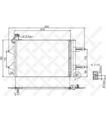 STELLOX - 1045166SX - 10-45166-SX_=NS94628=SA5007=VL817686 [6Q0820411E] !радиатор конд. VW Polo  Seat Cordoba all 01