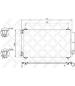 STELLOX - 1045410SX - 10-45410-SX_радиатор кондиционера! Citroen C8 2.2HDi 02>