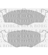 BORG & BECK - BBP1555 - Колодки тормозные (BBP1555)
