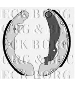 BORG & BECK - BBS6349 - Колодки тормозные барабанные комплект (BBS6349)