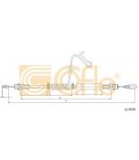 COFLE - 115678 - Трос стояночного тормоза FORD: TRANSIT RWD VAN 07 1235/1033 mm