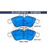 GALFER - B1G10207422 - Колодки тормозные дисковые