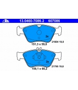 ATE - 13046070862 - К-т торм колодок (диск) перед / M.-B. W202 (200,C230)-Kompr.2.4,2.8,2.5Td, W210
