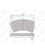 LYNX - BD5105 - Колодки тормозные передние KIA Rio  05, MAZDA 121 1.3 91-95/323  98/MX-3 91 ,