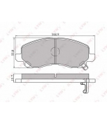 LYNX - BD5504 - Колодки тормозные передние MITSUBISHI Lancer IX-X 1.3-2.0D 03 /Outlander(USA)/Outlander XL/Galant 2.0-2.5 00-04/Space Runner 2.0-2.4 00-03