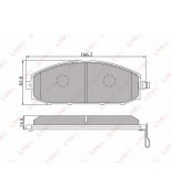 LYNX - BD5715 - Колодки тормозные передние NISSAN Patrol(Y61) 97