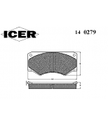 ICER - 140279 - 140279000975001 Тормозные колодки дисковые