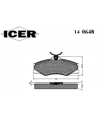 ICER - 140648 - Колодки тормозные