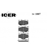 ICER 141007 Комплект тормозных колодок, диско