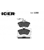ICER - 141180 - Колодки тормозные дисковые