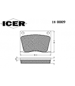 ICER - 180009 - Комплект тормозных колодок, диско
