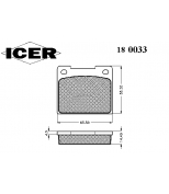 ICER 180033 Комплект тормозных колодок, диско