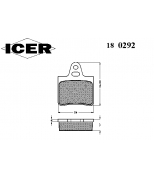 ICER - 180292 - 180292000944001 Тормозные колодки дисковые