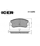 ICER - 180490 - 180490000944001 Тормозные колодки дисковые