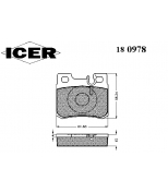 ICER - 180978 - Комплект тормозных колодок, диско