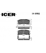 ICER 180981 Комплект тормозных колодок, диско