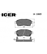 ICER - 181005 - Комплект тормозных колодок, диско