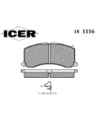 ICER - 181116 - 181116000300001 Тормозные колодки дисковые