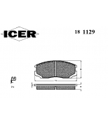 ICER - 181129 - Комплект тормозных колодок, диско