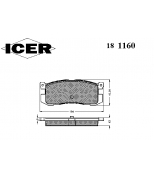 ICER - 181160 - 181160000944001 Тормозные колодки дисковые