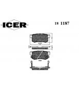 ICER 181187 Комплект тормозных колодок, диско