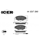 ICER - 181217203 - Комплект тормозных колодок, диско