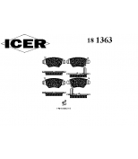 ICER - 181363 - Комплект тормозных колодок, диско