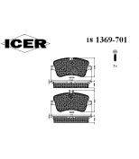 ICER 181369701 Комплект тормозных колодок, диско