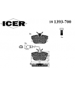 ICER 181393700 Комплект тормозных колодок, диско