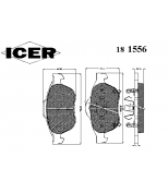 ICER - 181556 - Комплект тормозных колодок, диско