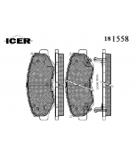 ICER 181558 Комплект тормозных колодок, диско