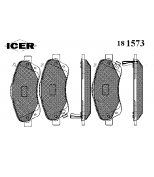 ICER 181573 Комплект тормозных колодок, диско