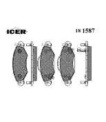 ICER - 181587 - 181587000300001 Тормозные колодки дисковые