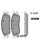 ICER - 181635 - Комплект тормозных колодок, диско