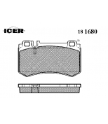 ICER - 181680 - Комплект тормозных колодок, диско