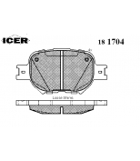 ICER - 181704 - Комплект тормозных колодок, диско