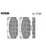 ICER 181733 Колодки дисковые передние