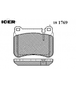 ICER 181769 Комплект тормозных колодок, диско