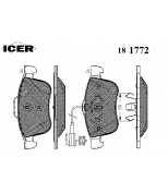 ICER - 181772 - Комплект тормозных колодок, диско