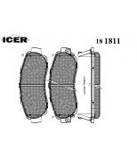 ICER 181811 Комплект тормозных колодок, диско