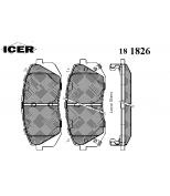 ICER - 181826 - Комплект тормозных колодок, диско