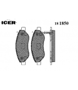 ICER - 181850 - 181850000300001 Тормозные колодки дисковые