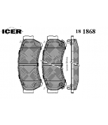 ICER - 181868 - Комплект тормозных колодок, диско