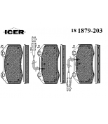 ICER - 181879203 - Колодки дисковые передние